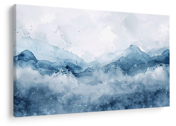 Slika - Oblaci i valovi, akvarel (90x60 cm)