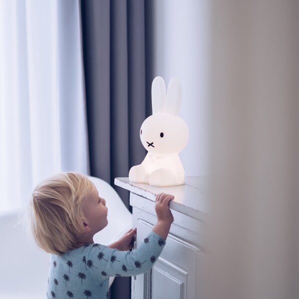 Stolne Lampa Mr Maria, Miffy, prigušiv, Bijela, Dječja soba, Plastika
