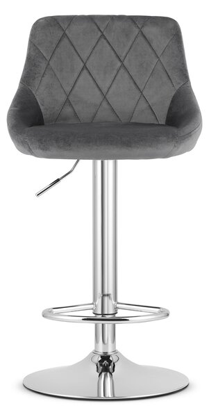 Siva barska stolica KAST VELVET