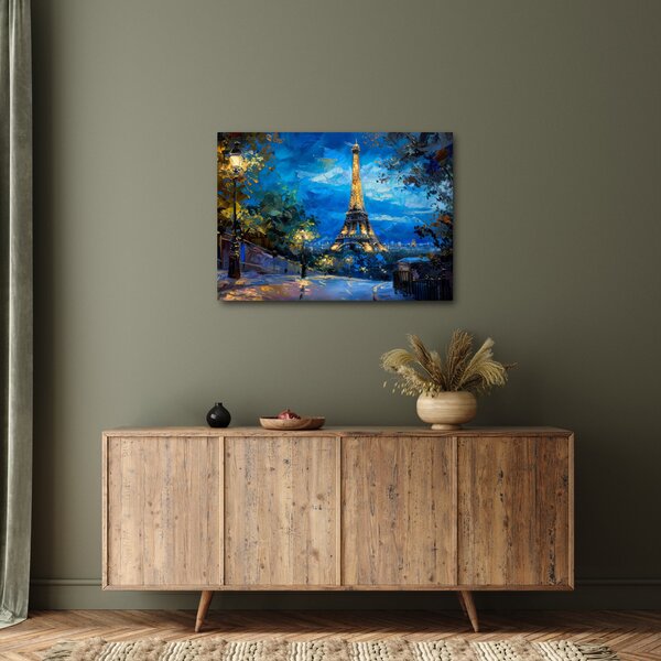 Slika - Uljana slika Eiffelovog tornja (70x50 cm)