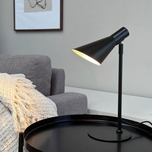 Stolne Lampa Dyberg Larsen, DL12, Crno, Dnevna soba, Metal, Dizajn