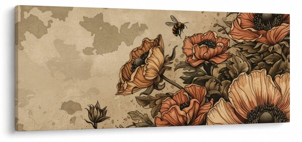 Slika - Pčelinja livada II. (120x50 cm)
