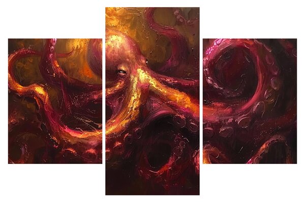 Slika - Hobotnica, ulje na platnu (90x60 cm)