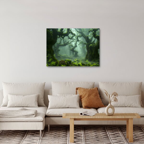 Slika - Šuma obrasla mahovinom (70x50 cm)