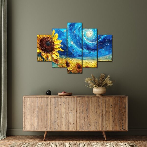 Slika - Slikanje suncokreta (150x105 cm)