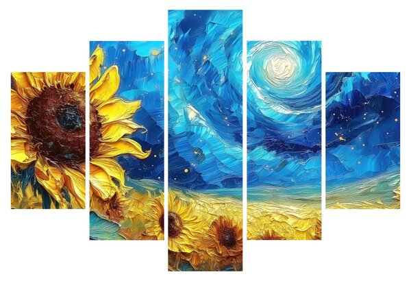 Slika - Slikanje suncokreta (150x105 cm)
