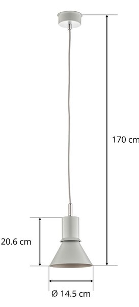 Viseće Svjetiljka Anglepoise, Type 80, Sivo, Dnevna soba, Metal, Dizajn