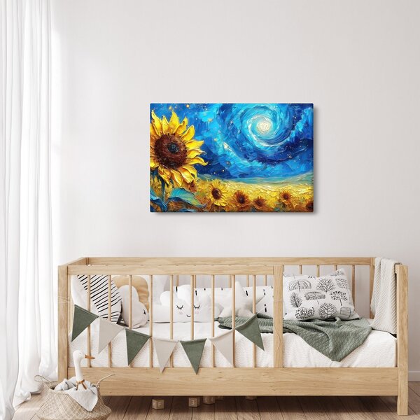 Slika - Slikanje suncokreta (90x60 cm)