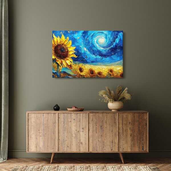 Slika - Slikanje suncokreta (90x60 cm)