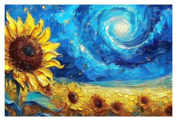 Slika - Slikanje suncokreta (90x60 cm)