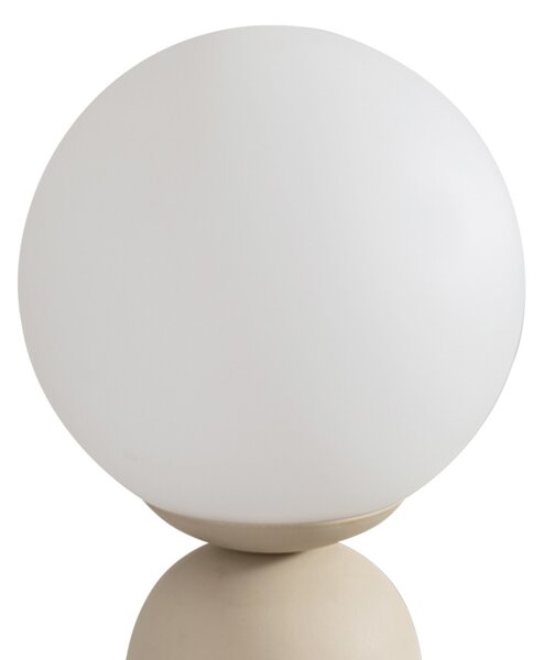 Stolne Lampa Lindby, Lennes, Bijela, Dnevna soba, Staklo, Moderan