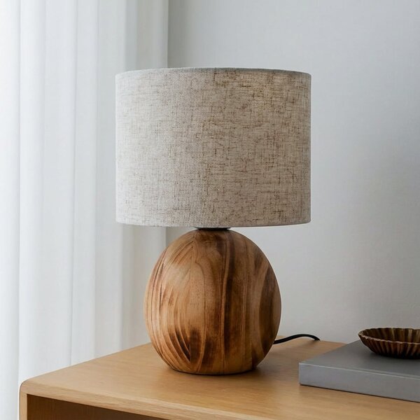 Stolne Lampa Lindby, Mayumi, Drvo, Dnevna soba, Drvo, Skandinavski