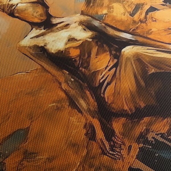 Slika - Apstrakcija vile (90x60 cm)