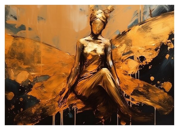 Slika - Apstrakcija vile (70x50 cm)