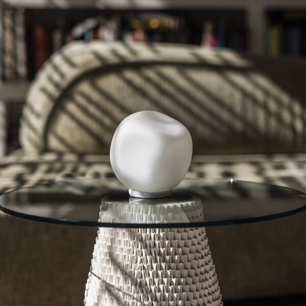 Stolne Lampa Foscarini, Hoba Piccola, Bijela, Dnevna soba, Staklo, Dizajn