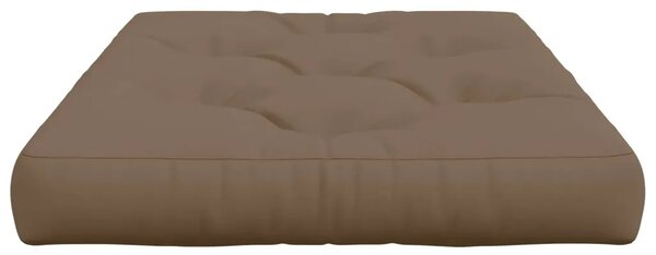 Jastučić za palete VIANEN 100% poliester Sivosmeđa - Sivosmeđa 120 x 60 x 12 cm