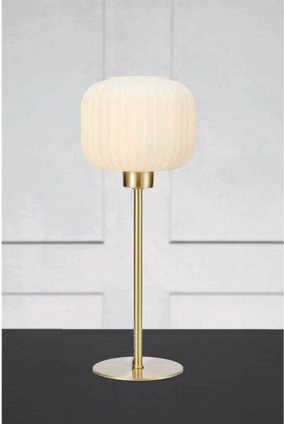 Sober Stolna Lampa Small Brushed Brass/White - Markslöjd