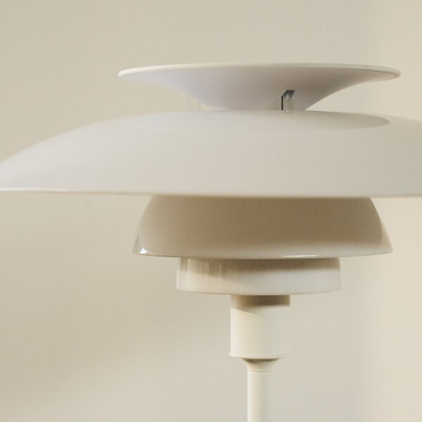 Stolne Lampa Louis Poulsen, PH 80, Bijela, Dnevna soba, Aluminij, Dizajn