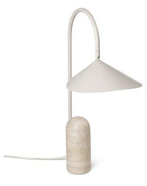 Stolne Lampa ferm LIVING, Arum, Bež, Dnevna soba, Mramor, Dizajn