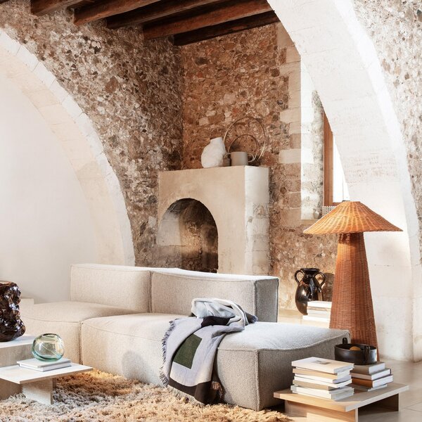 Podne Lampa ferm LIVING, Dou, Drvo, Dnevna soba, Drvo, Dizajn