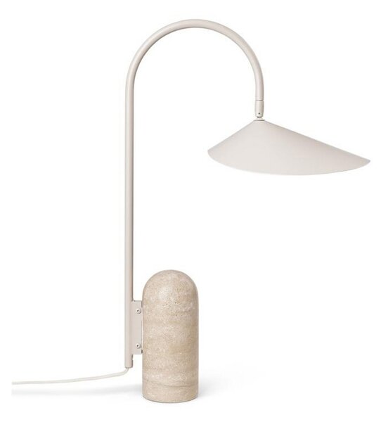 Stolne Lampa ferm LIVING, Arum, Bež, Dnevna soba, Mramor, Dizajn