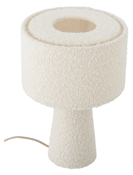 Stolne Lampa Bloomingville, Emmie, Bijela, Dnevna soba, Tkanina / tekstil, Moderan