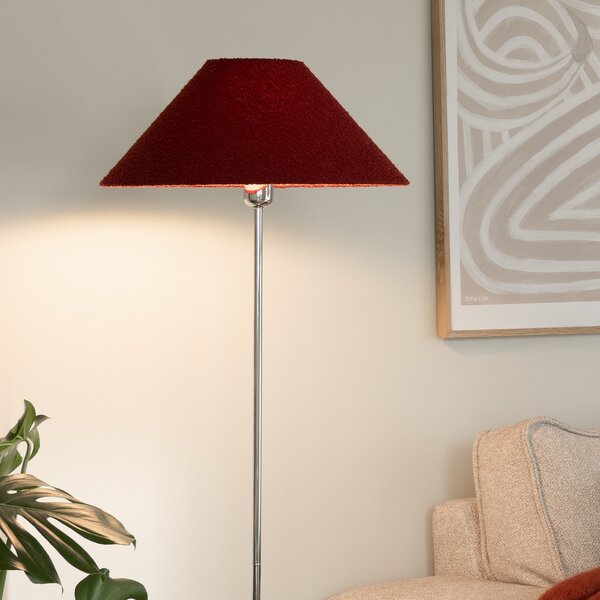 Podne Lampa Globen Lighting, Crvena, Dnevna soba, Tkanina / tekstil, Skandinavski