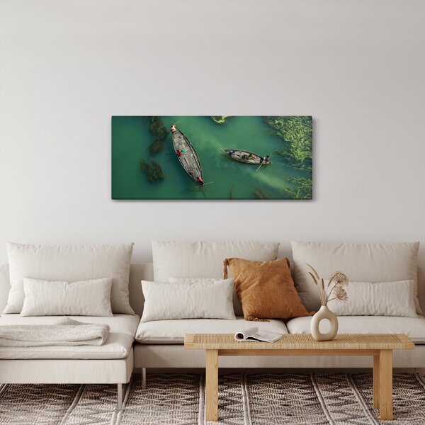 Slika - Ribari na rijeci (120x50 cm)