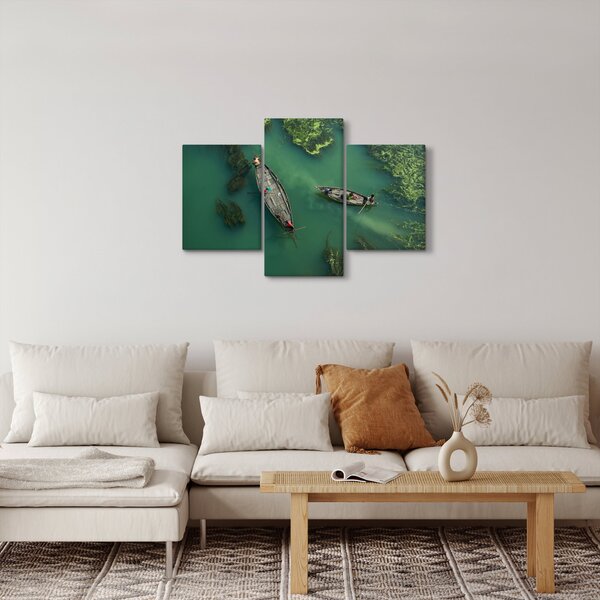 Slika - Ribari na rijeci (90x60 cm)