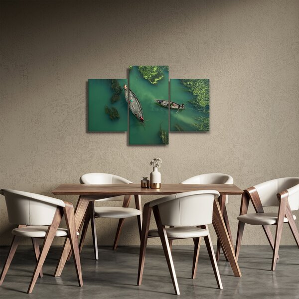 Slika - Ribari na rijeci (90x60 cm)