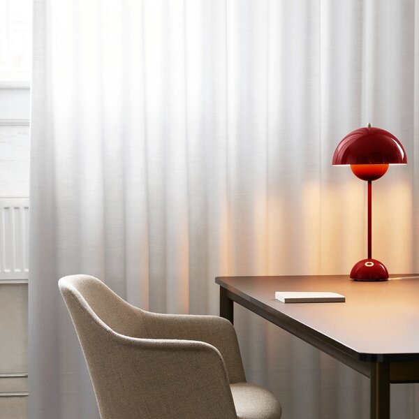 Stolne Lampa &Tradition, Flowerpot VP3, Crvena, Dnevna soba, Metal, Dizajn