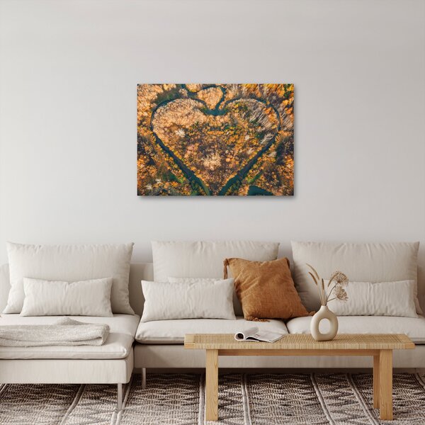 Slika - Rijeka u obliku srca (70x50 cm)