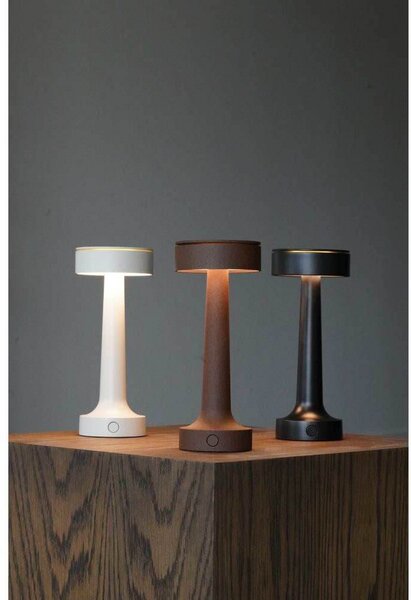 Stolne Lampa ANTIDARK, Smeđa / hrđa, Spavaća soba, Aluminij