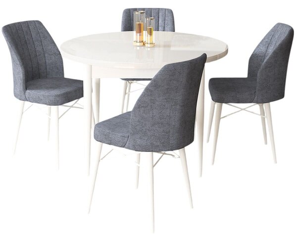 Zondo.hr Blagovaonski set Roxie (bijela + dim) (za 4 osobe). Akcija -31%. 1144542