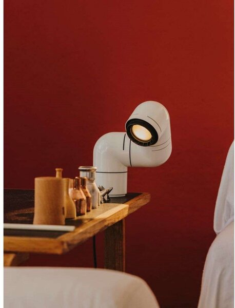 Stolne Lampa Santa & Cole, prigušiv, Bijela, Dnevna soba, Plastika