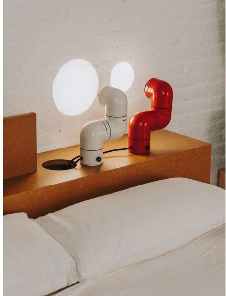 Stolne Lampa Santa & Cole, prigušiv, Bijela, Dnevna soba, Plastika