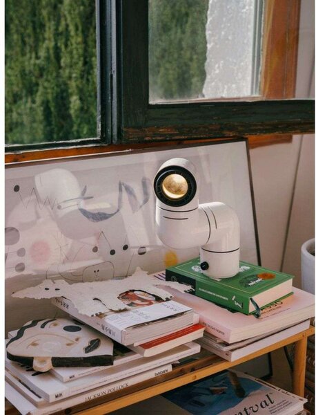 Stolne Lampa Santa & Cole, prigušiv, Bijela, Dnevna soba, Plastika
