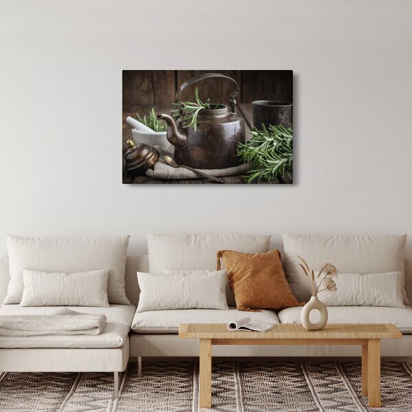 Slika - Čajnik s ružmarinom (90x60 cm)