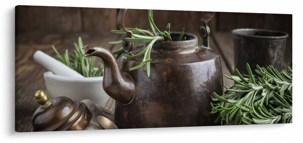 Slika - Čajnik s ružmarinom (120x50 cm)
