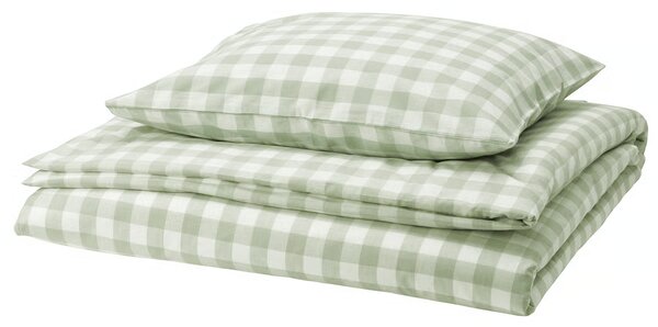 Pamučna posteljina GREEN CUBIS zelena, 100% pamuk Dimenzije posteljine: 70 x 80 cm | 140 x 200 cm