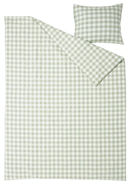 Pamučna posteljina GREEN CUBIS zelena, 100% pamuk Dimenzije posteljine: 70 x 80 cm | 140 x 200 cm