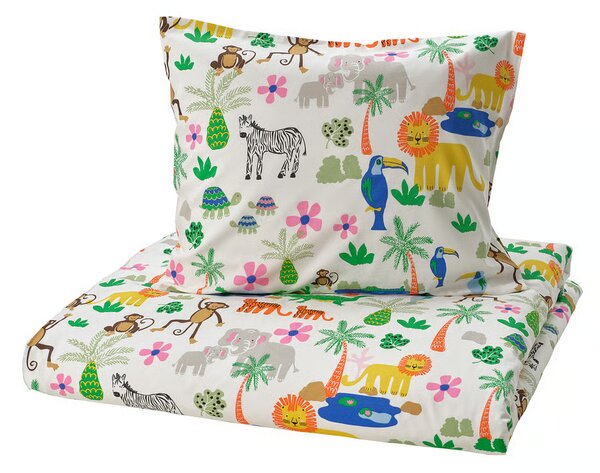 Dječja pamučna posteljina JUNGLE DREAM TALES šarena, 100% pamuk Dimenzije posteljine: 70 x 80 cm | 140 x 200 cm