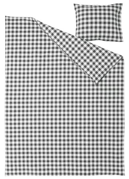 Pamučna posteljina BLACK CUBIS crna, 100% pamuk Dimenzije posteljine: 70 x 80 cm | 140 x 200 cm