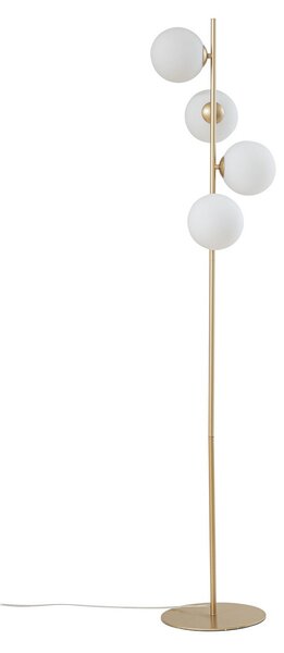 Podne Lampa Lucande, Isandro, Zlato / mjed, Dnevna soba, Metal, Moderan