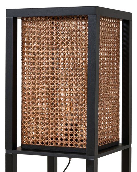 Podne Lampa Lindby, Birta, Crno, Dnevna soba, Drvo, Moderan