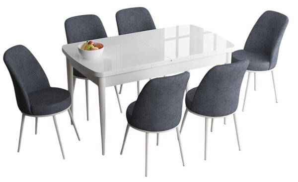 Zondo.hr Blagovaonski set Hana (bijela + dim) (za 6 osoba). Akcija -31%. 1144605