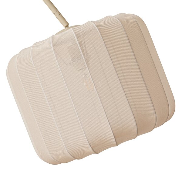 Podne Lampa Lindby, Helin, Bež, Dnevna soba, Tkanina / tekstil, Moderan