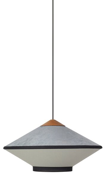 Viseće Svjetiljka Forestier, Cymbal S, prigušiv, Plava, Dnevna soba, Tkanina / tekstil, Dizajn