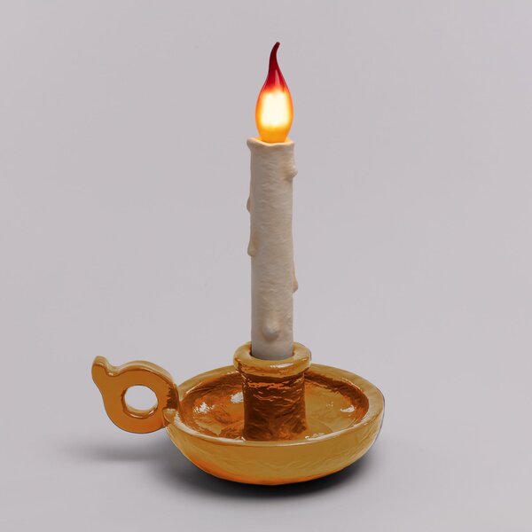 Stolne Lampa SELETTI, Grimm Bugia, prigušiv, Zlato / mjed, Dnevna soba, Plastika, Dizajn