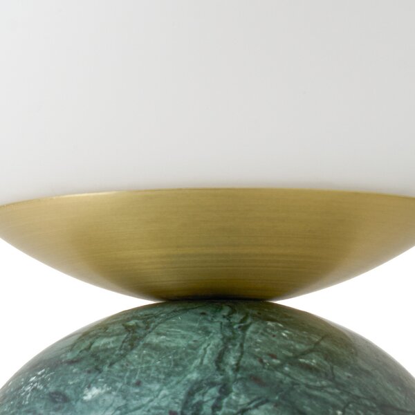 Stolne Lampa Lindby, Lennes, Zelena, Dnevna soba, Mramor, Moderan